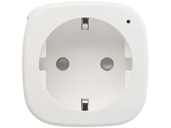 Luminea Home Control Energiemessgerät WLAN:2er-Set WLAN-Steckdosen, Amazon Alexa & Google Assistant Komp., 16 A 12