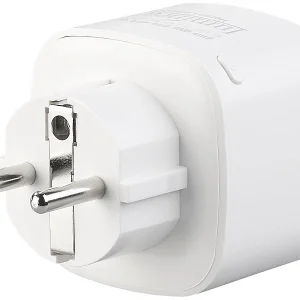 Luminea Home Control Energiemessgerät WLAN:2er-Set WLAN-Steckdosen, Amazon Alexa & Google Assistant Komp., 16 A 30
