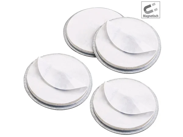 VisorTech Rauchmelder Magnet:4er-Set Magnet-Befestigungssysteme Für Mini-Rauchwarnmelder 1