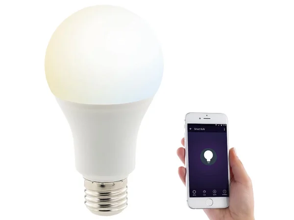 Luminea Home Control WLAN-Birnen Alexa:WLAN-LED-Lampe, Für Alexa, Siri & Google Assistant, Versandrückläufer 4