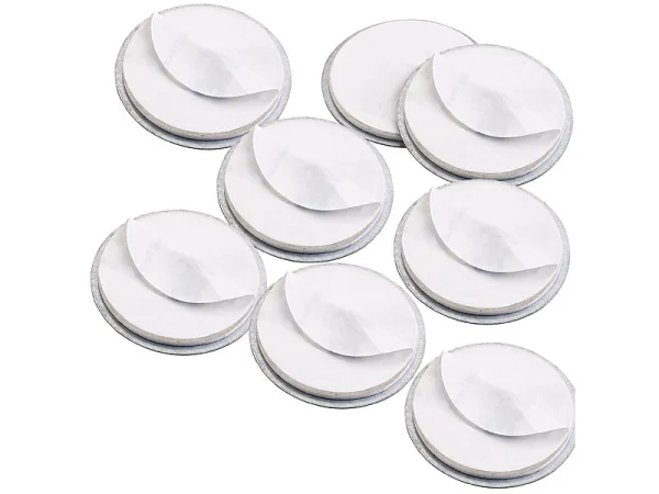 VisorTech Rauchmelder Befestigung:8er-Set Magnet-Befestigungssystem Für Mini-Rauchwarnmelder 3