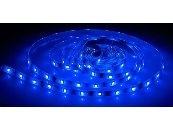 Luminea Alexa LED Streifen:RGBW-LED-Streifen-Erweiterung LAX-515, 5 M, 840 Lm, Warmweiß, IP44 7