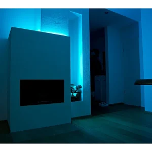 Luminea Alexa LED Streifen:RGBW-LED-Streifen-Erweiterung LAX-515, 5 M, 840 Lm, Warmweiß, IP44 40