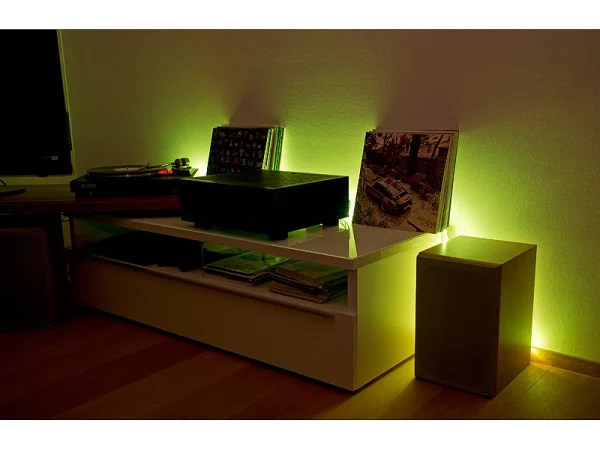 Luminea Alexa LED Streifen:RGBW-LED-Streifen-Erweiterung LAX-515, 5 M, 840 Lm, Warmweiß, IP44 17