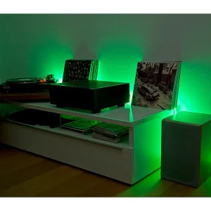 Luminea Alexa LED Streifen:RGBW-LED-Streifen-Erweiterung LAX-515, 5 M, 840 Lm, Warmweiß, IP44 60