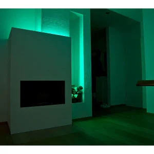 Luminea Alexa LED Streifen:RGBW-LED-Streifen-Erweiterung LAX-515, 5 M, 840 Lm, Warmweiß, IP44 48