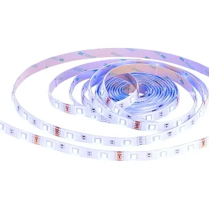 Luminea Alexa LED Streifen:RGBW-LED-Streifen-Erweiterung LAX-515, 5 M, 840 Lm, Warmweiß, IP44 30