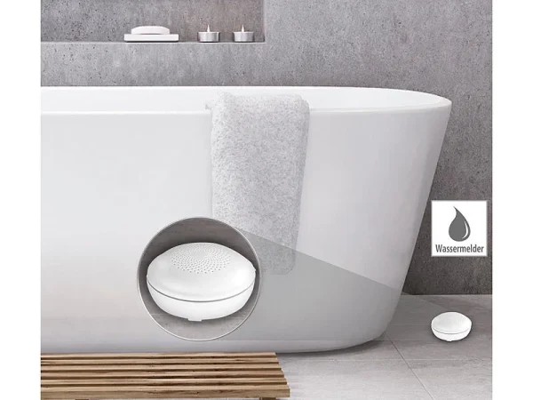 VisorTech Wasserstandsmelder WLAN:Vernetzbare Funk-Wassermelder Für Funk-Warnsystem WMS-250, Bis 100 M 3