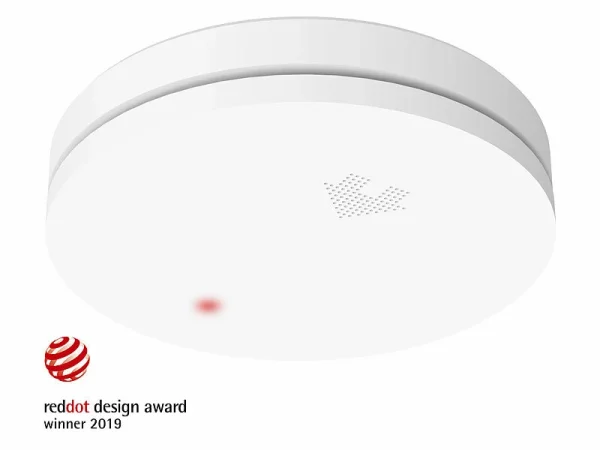 VisorTech Rauchmelder VdS 10 Jahre:Fotoelektrischer Rauchmelder, 10-J.-Batterie, VDS, Red Dot, Superslim 3