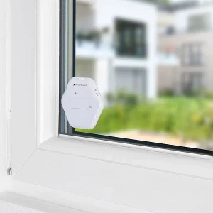 VisorTech Glasbruchsensor:8er-Set Extradünne Glasbruchmelder, 2 Stufen, 95 DB, 54 Monate 29