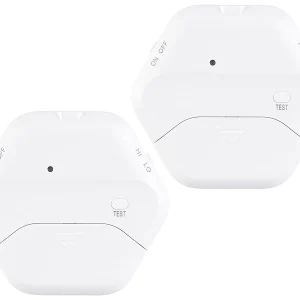 VisorTech Glasbruchsensor:8er-Set Extradünne Glasbruchmelder, 2 Stufen, 95 DB, 54 Monate 23