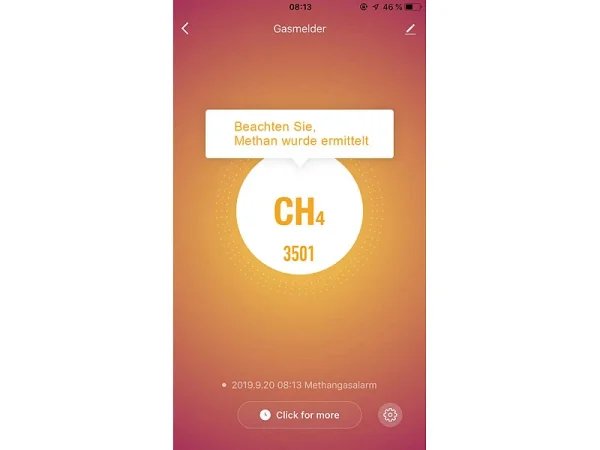 VisorTech Gasmelder Erdgas WLAN:Smarter Multi-Gasmelder Für Haushaltsübliche Gase, WLAN & App, 85 DB 8