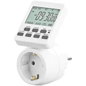 Revolt Zeitschalt-Uhren:4er-Set Digitale Zeitschaltuhren Mit 180° Rotierbarem LCD-Display 20