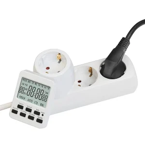 Revolt Schaltuhr:Digitale Zeitschaltuhr Mit 180° Rotierbarem LCD-Display, 3.500 Watt 14