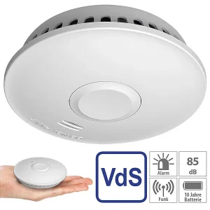 VisorTech Rauchmelder Brandschutz:5er-Set Vernetzbare Funk-Rauchmelder, 85 DB, VdS, 10-J.-Batterie 37