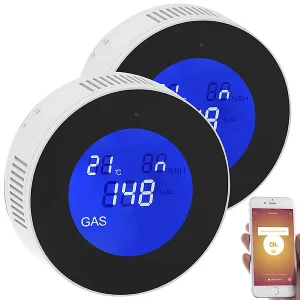 VisorTech Erdgasmelder:2er-Set WLAN-Multi-Gasmelder, Mit App & Sprachansage 14