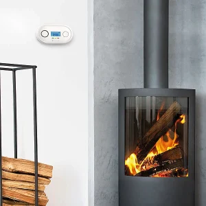 VisorTech Kohlenmonoxid Warner:WLAN-Kohlenmonoxid-Melder, LCD-Display, App, 85dB, Gem. DIN EN 50291-1 31