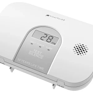 VisorTech CO Messgerät:Kohlenmonoxid-Melder, 10-Jahres-Sensor, Display, 85 DB, EN 50291 23