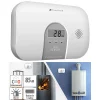 VisorTech CO Messgerät:Kohlenmonoxid-Melder, 10-Jahres-Sensor, Display, 85 DB, EN 50291 55
