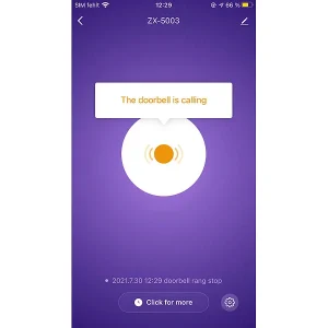 Somikon Klingel:WLAN-Steckdosen-Empfänger & Kinetischer Klingelknopf, App, 100m, 80dB 40