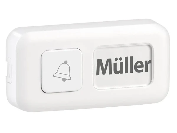 Somikon Klingel:WLAN-Steckdosen-Empfänger & Kinetischer Klingelknopf, App, 100m, 80dB 18
