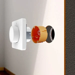 Luminea Home Control Smart Dimmer:2er-Set WLAN-Unterputz-Lichtschalter Mit Dreh- & Drück-Funktion, App 23