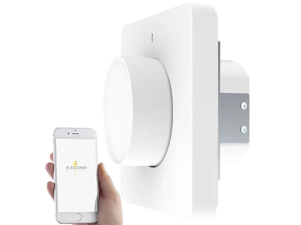Luminea Home Control Alexa Dimmer-Schalter:4er WLAN-Lichtschalter & Dimmer Mit Dreh-/Drück-Funktion Und App 16