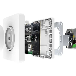 Luminea Home Control Smart Dimmer:2er-Set WLAN-Unterputz-Lichtschalter Mit Dreh- & Drück-Funktion, App 25