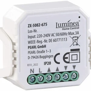 Luminea Home Control Jalousieaktor:WLAN-Unterputzmodul Für Smarte Rollladen-Steuerung Per App & Sprache 9