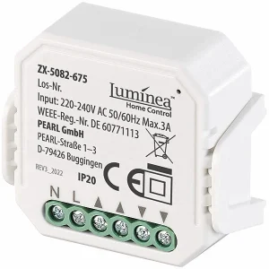 Luminea Home Control WLAN Rolladenschalter:2er-Set WLAN-Unterputzmodule Für Smarte Rollladen, App & Sprachbefehl 30