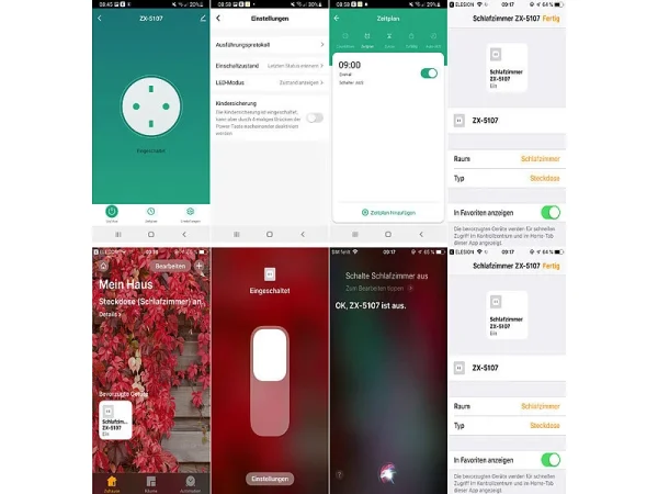 Luminea Home Control Funksteckdosen:WLAN-Steckdose, Apple-HomeKit-zertifiziert, Mit App & Sprachsteuerung 5