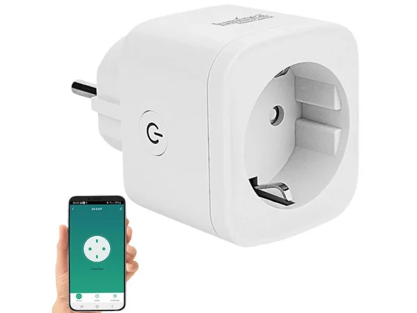 Luminea Home Control Funksteckdosen:WLAN-Steckdose, Apple-HomeKit-zertifiziert, Mit App & Sprachsteuerung 4