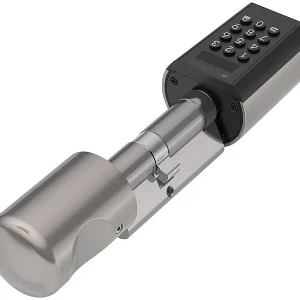 VisorTech Türzylinder:Elektronischer Tür-Schließzylinder, Transponder, Bluetooth & App, IP65 25
