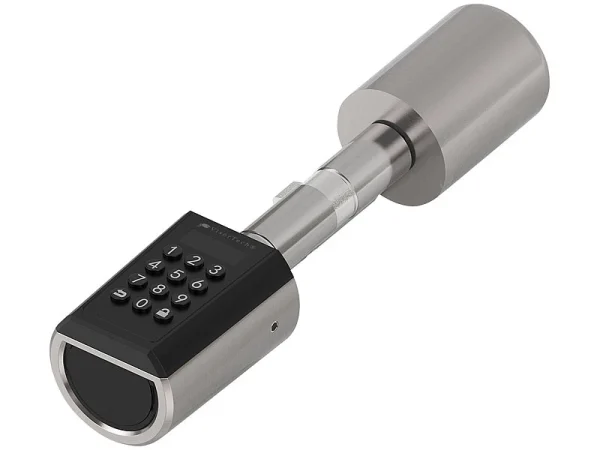 VisorTech Türzylinder:Elektronischer Tür-Schließzylinder, Transponder, Bluetooth & App, IP65 12