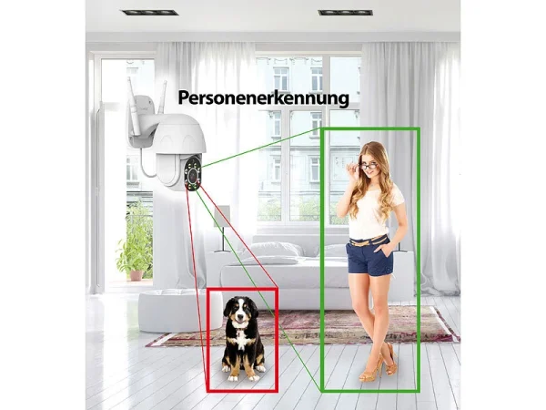 7links WLAN-IP-Kamera Mit Full HD, PT, Nachtsicht, Versandrückläufer 6