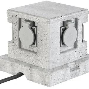 Royal Gardineer Steckdosenstein:4-fach-WLAN-Garten-Steckdose, App, Sprachbefehl, 16 A, 3.680 W, IP44 34