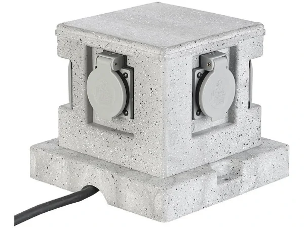 Royal Gardineer Steckdosenstein:4-fach-WLAN-Garten-Steckdose, App, Sprachbefehl, 16 A, 3.680 W, IP44 12