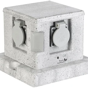 Royal Gardineer Steckdosenstein:4-fach-WLAN-Garten-Steckdose, App, Sprachbefehl, 16 A, 3.680 W, IP44 36