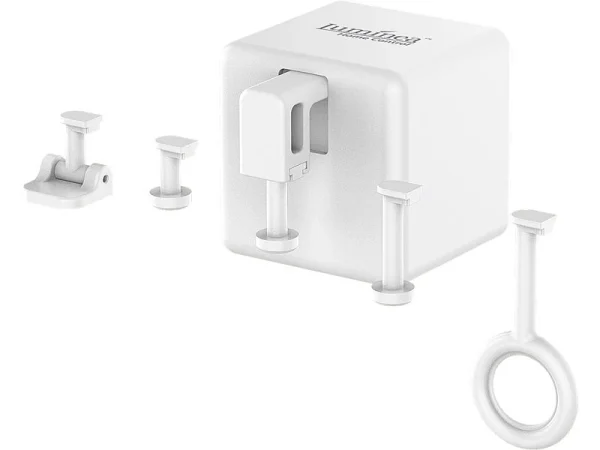 Luminea Home Control Funk-Schalter-Aufsätze:2er-Set Smarte Schalter-Aufsätze Für Kippschalter & Taster, Mit App 7
