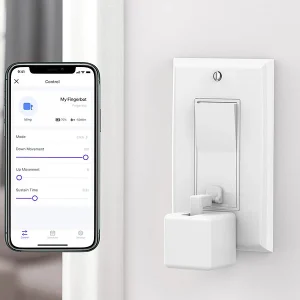 Luminea Home Control Funk-Schalter-Aufsätze:2er-Set Smarte Schalter-Aufsätze Für Kippschalter & Taster, Mit App 22