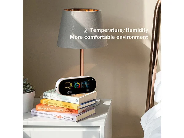 AGT Luftmesser:5in1-Akku-Luftqualitätsmesser, HCHO, PM1/2,5, Temperatur U.v.m., App 12