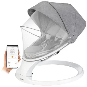 Cybaby Wippe:Smarte Babywippe Aus Aluminium, Bluetooth, WLAN, Touch-Tasten Und App 20