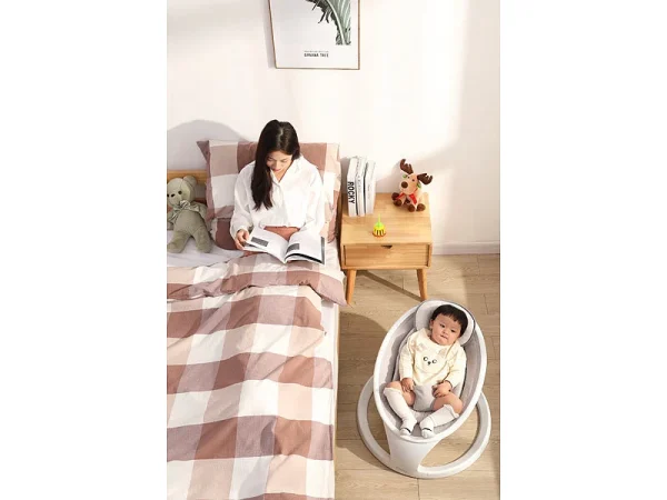 Cybaby Wippe:Smarte Babywippe Aus Aluminium, Bluetooth, WLAN, Touch-Tasten Und App 8
