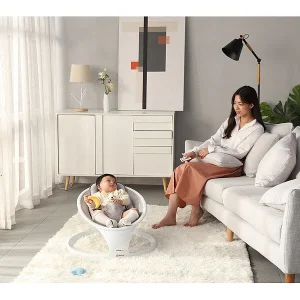 Cybaby Wippe:Smarte Babywippe Aus Aluminium, Bluetooth, WLAN, Touch-Tasten Und App 30