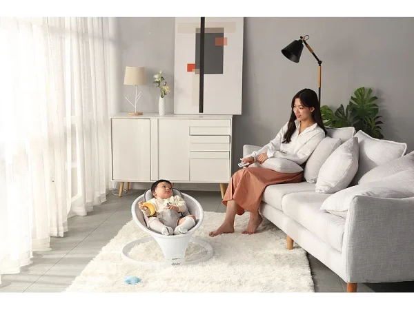 Cybaby Wippe:Smarte Babywippe Aus Aluminium, Bluetooth, WLAN, Touch-Tasten Und App 9