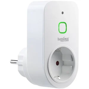 Luminea Home Control Dimmschalter-Steckdosen:2er Smarte WLAN-Dimmer-Steckdose Mit Phasenabschnittsdimmer Bis 200 W 27