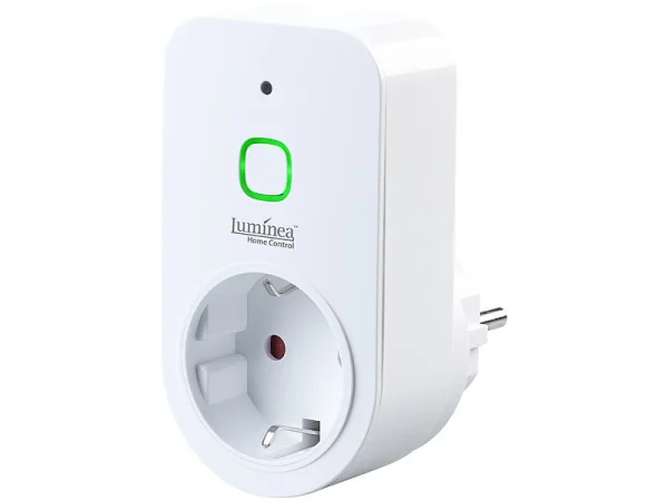 Luminea Home Control Dimmschalter-Steckdosen:2er Smarte WLAN-Dimmer-Steckdose Mit Phasenabschnittsdimmer Bis 200 W 14