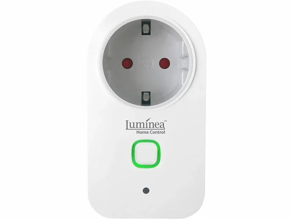 Luminea Home Control Dimmschalter-Steckdosen:2er Smarte WLAN-Dimmer-Steckdose Mit Phasenabschnittsdimmer Bis 200 W 9