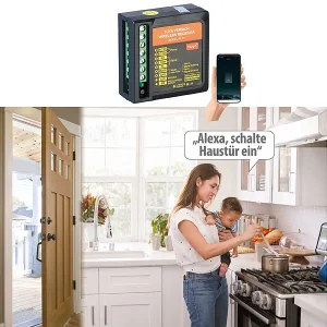 VisorTech Smarthome Türöffner:WLAN-Adapter Zur Sprach- Und App-Steuerung Elektronischer Tür-Öffner 12