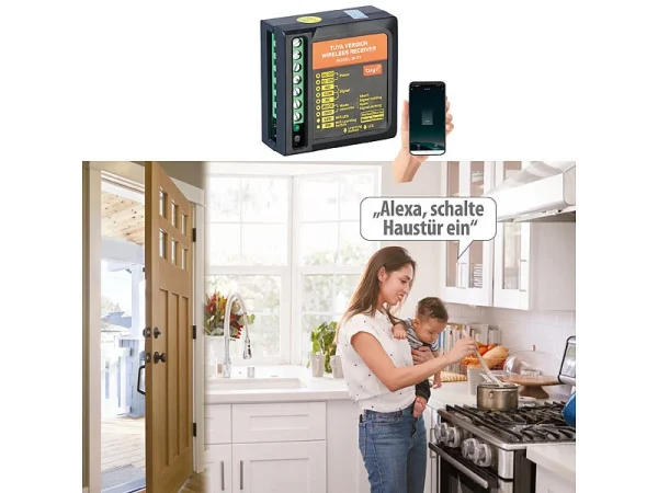 VisorTech Smarthome Türöffner:WLAN-Adapter Zur Sprach- Und App-Steuerung Elektronischer Tür-Öffner 3